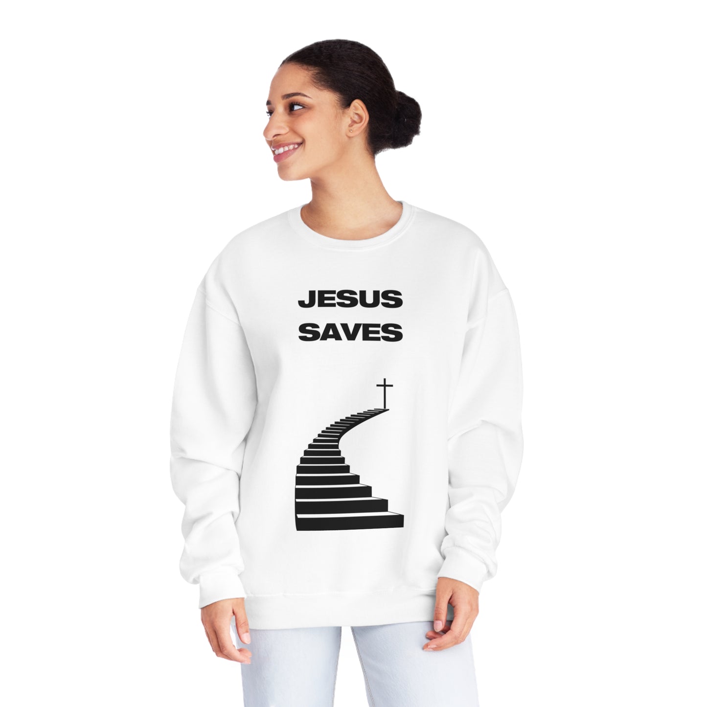 JESUS SAVES - CREWNECK