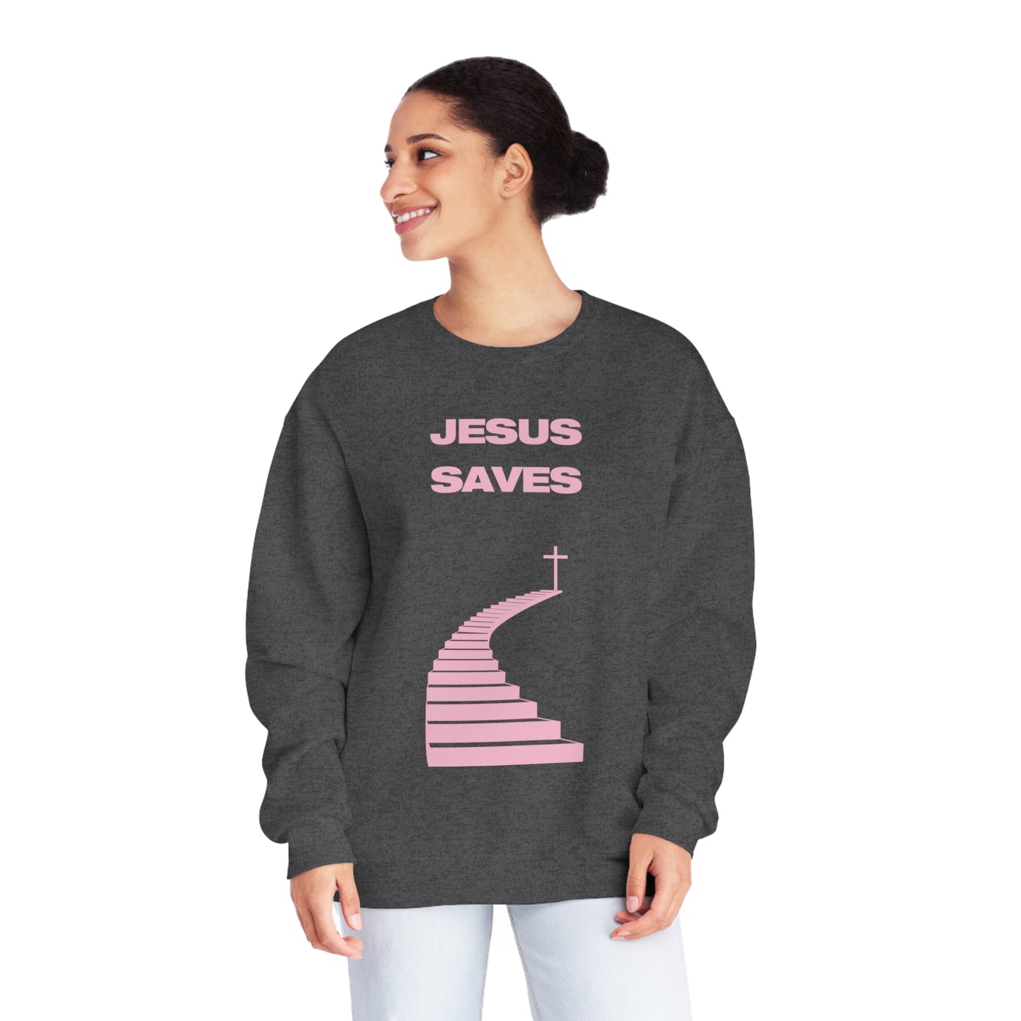 JESUS SAVES - CREWNECK