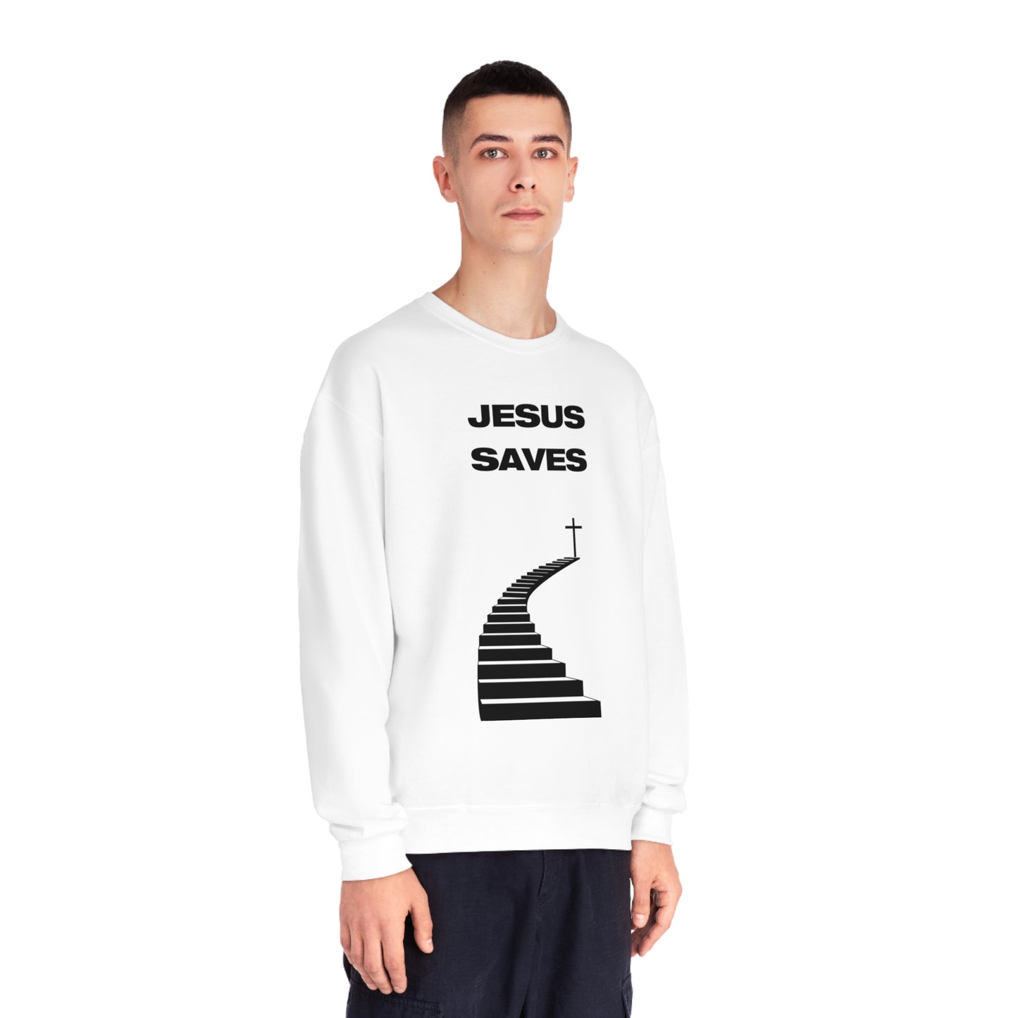 JESUS SAVES - CREWNECK