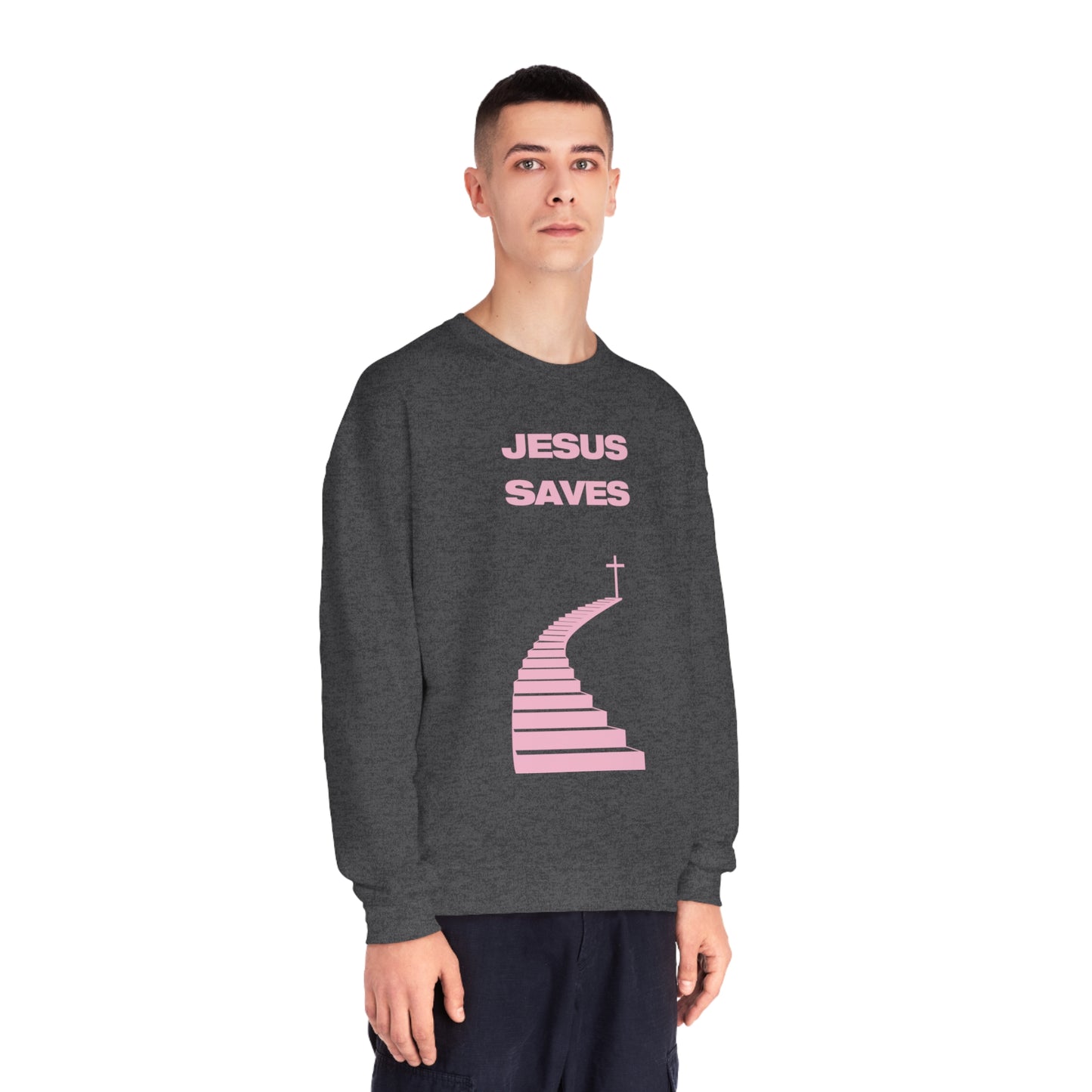 JESUS SAVES - CREWNECK