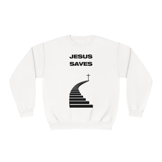 JESUS SAVES - CREWNECK